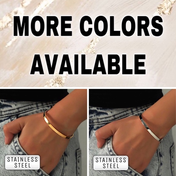 ⚜️[𝟯𝟬%𝗢𝗙𝗙|𝗯𝘂𝗻𝗱𝗹𝗲𝘀 𝟯+]⚜️Gold Stainless Steel Cuff NEW - Picture 6 of 7